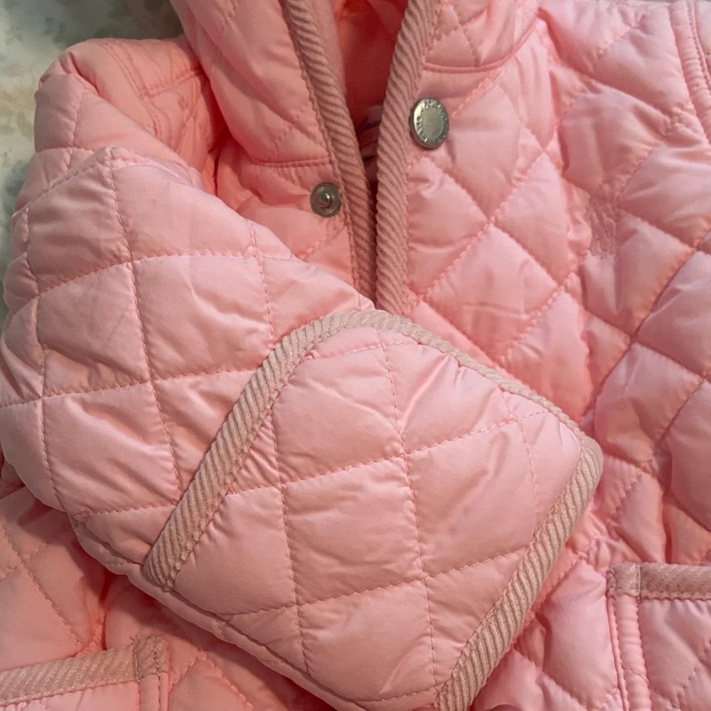 Polo by Ralph Lauren Quilted Hooded Baby One-Piece - Light Pink
